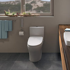 TOTO CST646CEMFGNAT40#01 Aquia IV 0.8 gpf/1.28 gpf Elongated Dual Flush One Piece Toilet Cotton