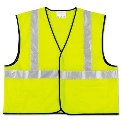 Mcr Safety VCL2SLXL Class II Economy Safety Vest Solid X-Large Lime