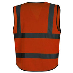 Pioneer V1024850U-XL Safety Vest Hi-Vis Reflective Mesh Neon Orange X-Large