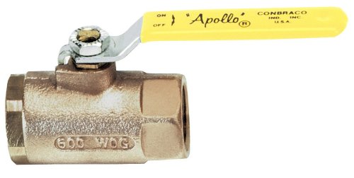 Apollo Valves 7010A01 70-100 Series 4 in. PTFE Bronze Standard Port FNPT 600# Ball Valve