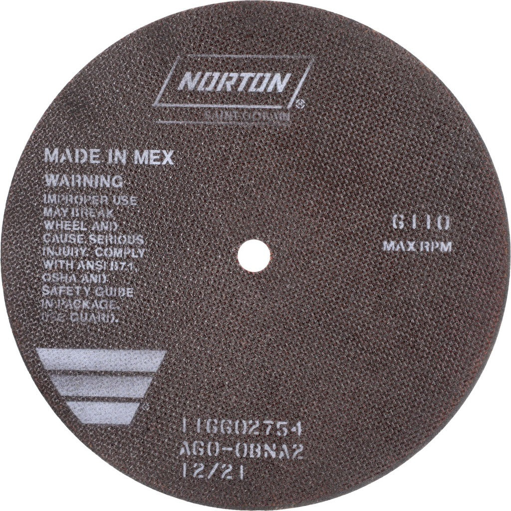 NORTON Norton 66253149317 Cutoff Wheel 10 in 60 Grit Aluminum Oxide