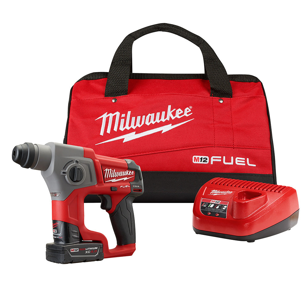 Milwaukee 2416-21XC M12 FUEL 5/8 SDS Plus Rotary Hammer W/ 1BAT Kit