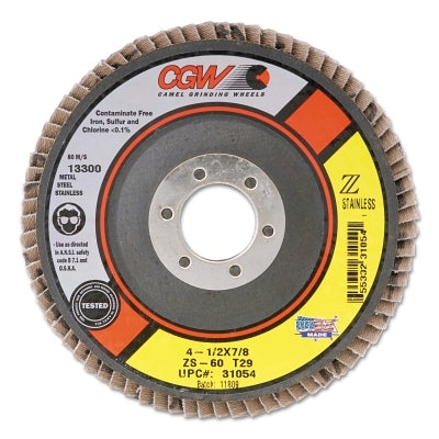 CGW Abrasives 35510 High Speed Premium Straight Cut-Off Wheel 36 Grit 4 in Dia x 1/16 in Thick