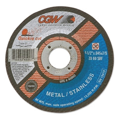 CGW Abrasives 48011 Resin Fibre Discs Aluminum Oxide 4 1/2 in Dia. 24 Grit