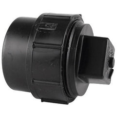 Charlotte Pipe ABS00105X1200 Plastic Adaptor with Plug, 4 inch x 4 inch, Spigot x Female NPT Thread, Schedule 40