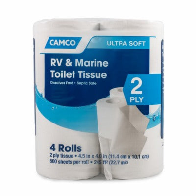 CAMCO Camco Mfg 40278 Tst 2-ply Toilet Tissue 4 Rolls 8 Pack