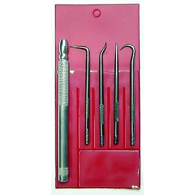 King Tool K4WPC 4-Way Pick Set, 5 Pc, Aluminum Handle