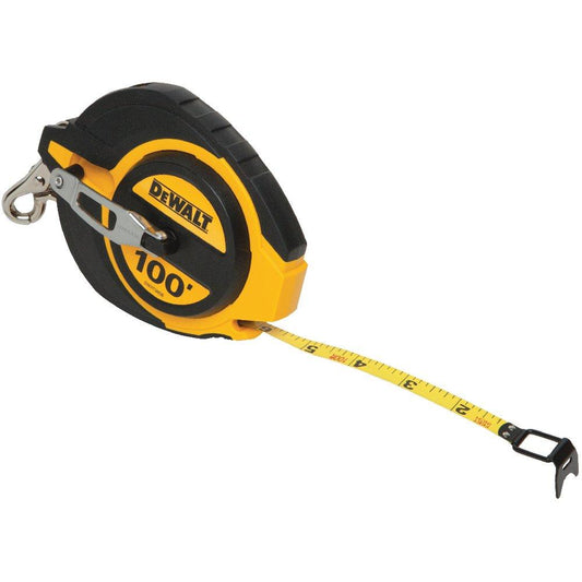 DeWalt DWHT34036 100 ft Steel Tape Measure Closed Case