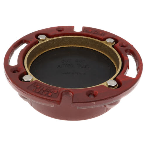 Oatey 42256 4 Cast Iron Closet Flange w/ Test Cap