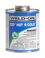 Weld-On 10841 727 32 oz Fast Set Plastic Clear Pipe Cement