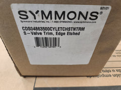 Symmons CDS04863500CYLETCHSTNTRM Satin Nickel 1-Handle Shower System Trim Kit Less Valve