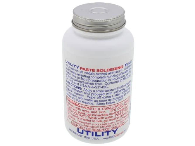UTILM Utilm 14-216 Paste Soldering Flux 1/2 Pound with Brush