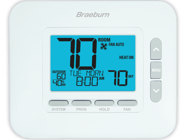 BRAEBURN SYSTEMS 4030 Universal 7, 5-2 Day or Non-Programmable 2H / 1C w/Dry Contact