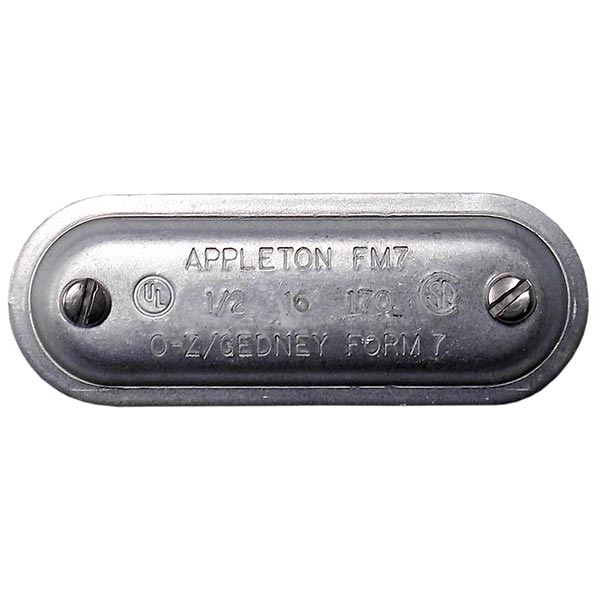 Appleton 270 APP270 APN Blank Clip Cover 3/4 in Hub For Use With Form 7 UNILETS Conduit Outlet Body