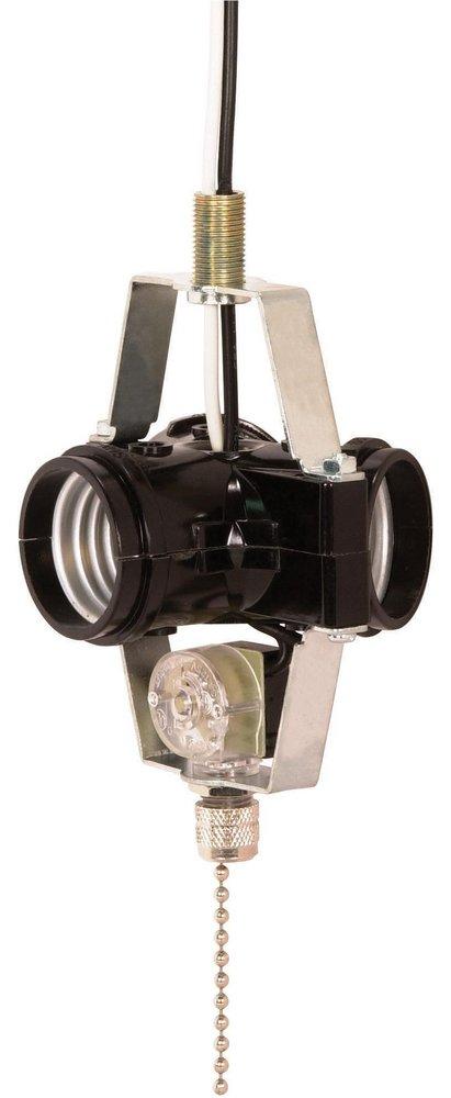 SATCO 90/1587 3-Light Cluster Socket in Nickel