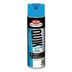 Krylon A03620004 Quik-Mark Water-Based Fluorescent Inverted Marking Paint 17 oz Caution Blue