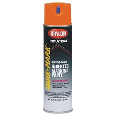 Krylon AT3701007 Quik-Mark Fluorescent Inverted Marking Paint 17oz Red/Orange