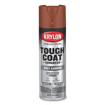 Krylon K00699008 Tough Coat Advanced with Rust Barrier Technology Spray Paint 15 oz Red Oxide Primer Ultra Flat