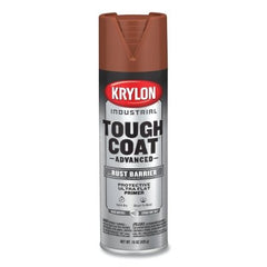 Krylon K00699008 Tough Coat Advanced with Rust Barrier Technology Spray Paint 15 oz Red Oxide Primer Ultra Flat