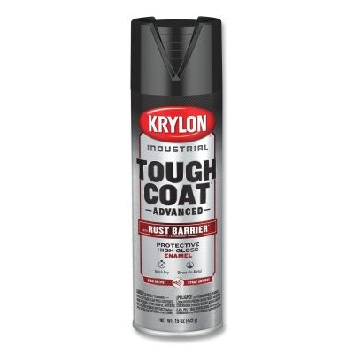 Krylon Industrial K00799008 Tough Coat Advanced with Rust Barrier Technology Spray Paint 15 oz Black Gloss