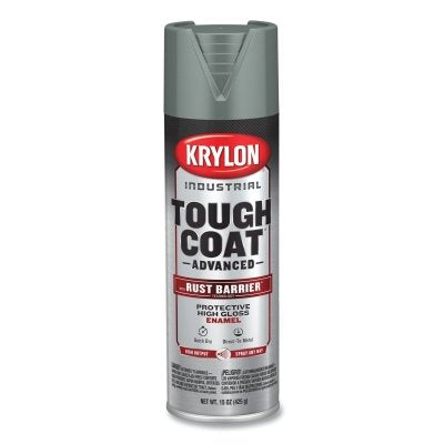 Krylon Industrial K00879008 Tough Coat Advanced with Rust Barrier Technology Spray Paint 15 oz Dark Machinery Gray Gloss