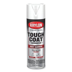 Krylon K00929008 Tough Coat Advanced with Rust Barrier Technology Spray Paint 15 oz White Gloss