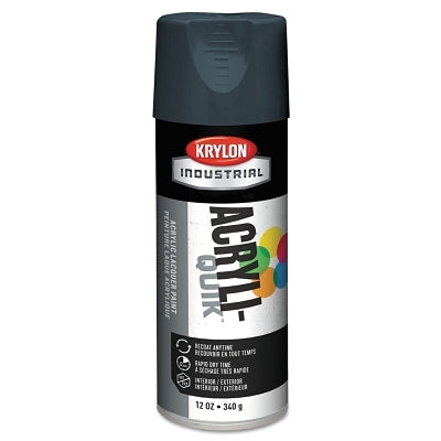 Krylon K01604A07 Acryli-Quik Acrylic Lacquer Spray Paint Shadow Gray Gloss