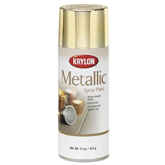 Krylon K01701A77 Metallic Paint 11 oz Fill Aerosol Can Bright Gold