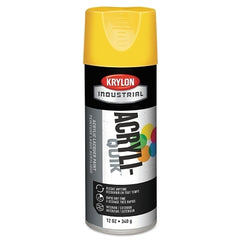 Krylon Industrial K01806A07 Interior/Exterior Industrial Maintenance Paint 12 oz Aerosol Can Sun Yellow