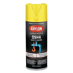 Krylon K01813777 OSHA Safety Color Spray Paint 12 oz Fill Aerosol Can Safety Yellow Gloss