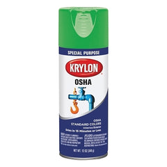 Krylon K02012777 OSHA Safety Color Spray Paint 12 oz Fill Safety Green Gloss