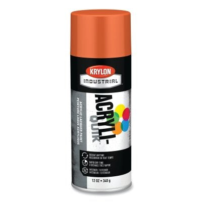 Krylon K02411A07 Acryli-Quik Acrylic Lacquer Paint 12 oz Gloss Pumpkin Orange