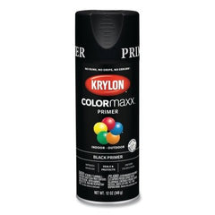 Krylon K05581007 COLORmaxx Spray Primer Black 12 oz Quantity 6