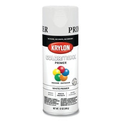 Krylon K05584007 COLORmaxx, White, Primer - 12 Ounce