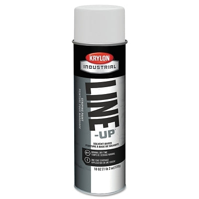 Krylon K00830008 Line-Up Pavement Striping Paint 18 oz Aerosol Can Highway White Flat