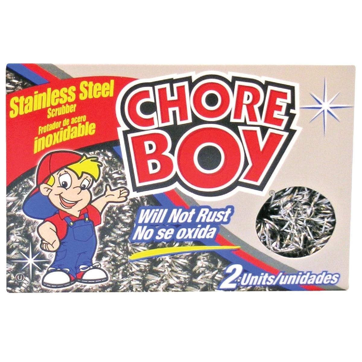 CHORE BOY Chore Boy 86209618941 Stainless Steel Scouring Pad 2-Count