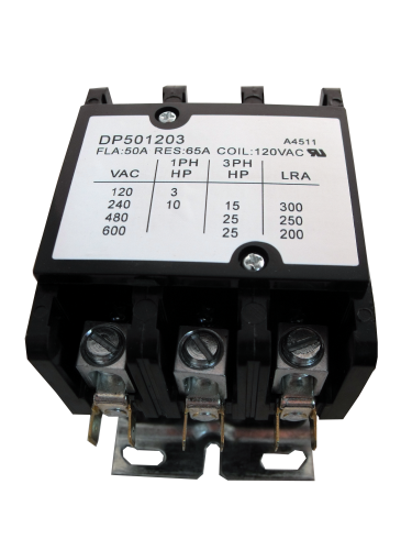 SUPCO Supco DP501203 Contactor 50A 120V 3 Pole