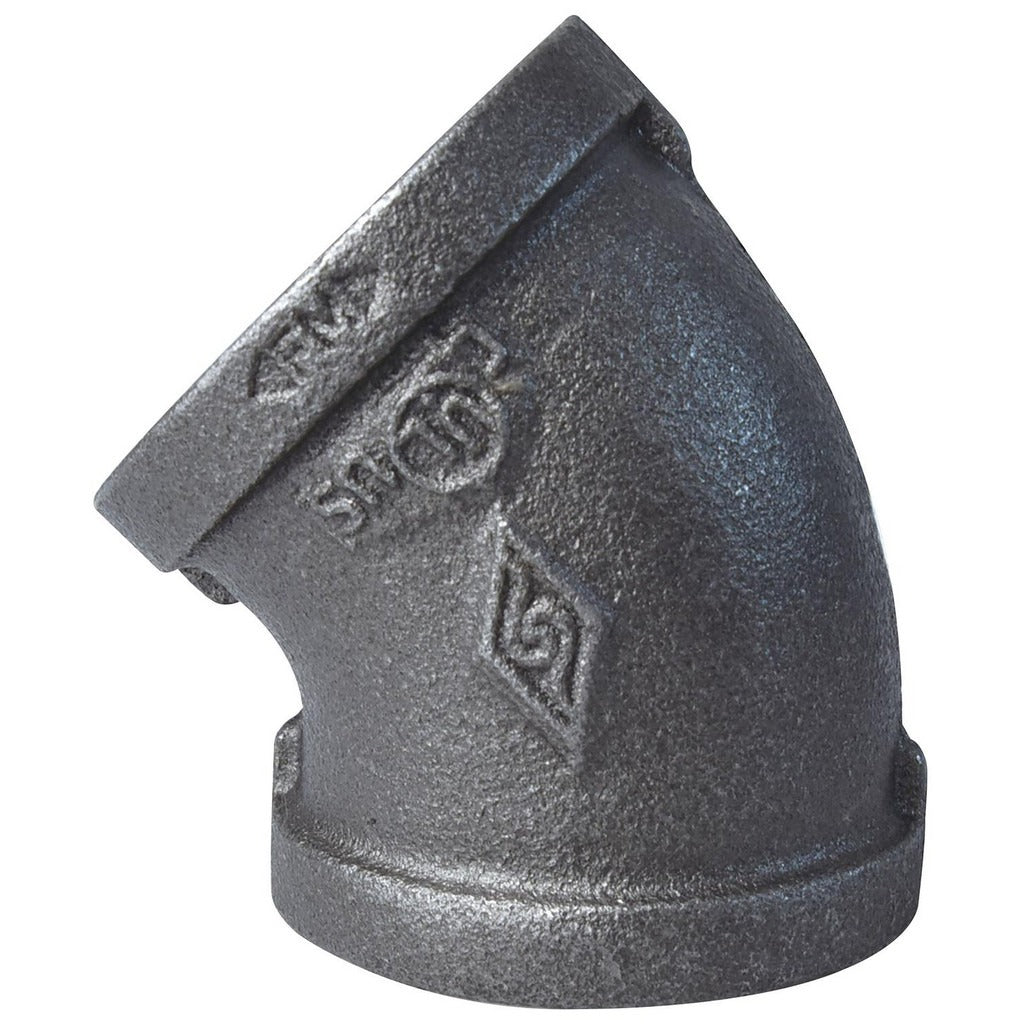 VALUE COLLECTION Value Collection MDB120 40-5 Black 45 Elbow 1-1/2 in Threaded