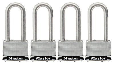 MASTER LOCK Master Lock Co 5SSQLJHC Ss Laminated Padlock 4 Pack