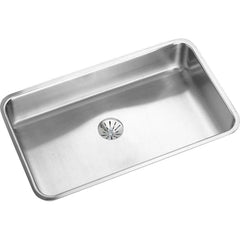 Elkay ELUHAD281650PD Lustertone Classic Stainless Steel 30-1/2 x 18-1/2 x 4-7/8 Single Bowl Undermount ADA Sink w/Perfect Drain