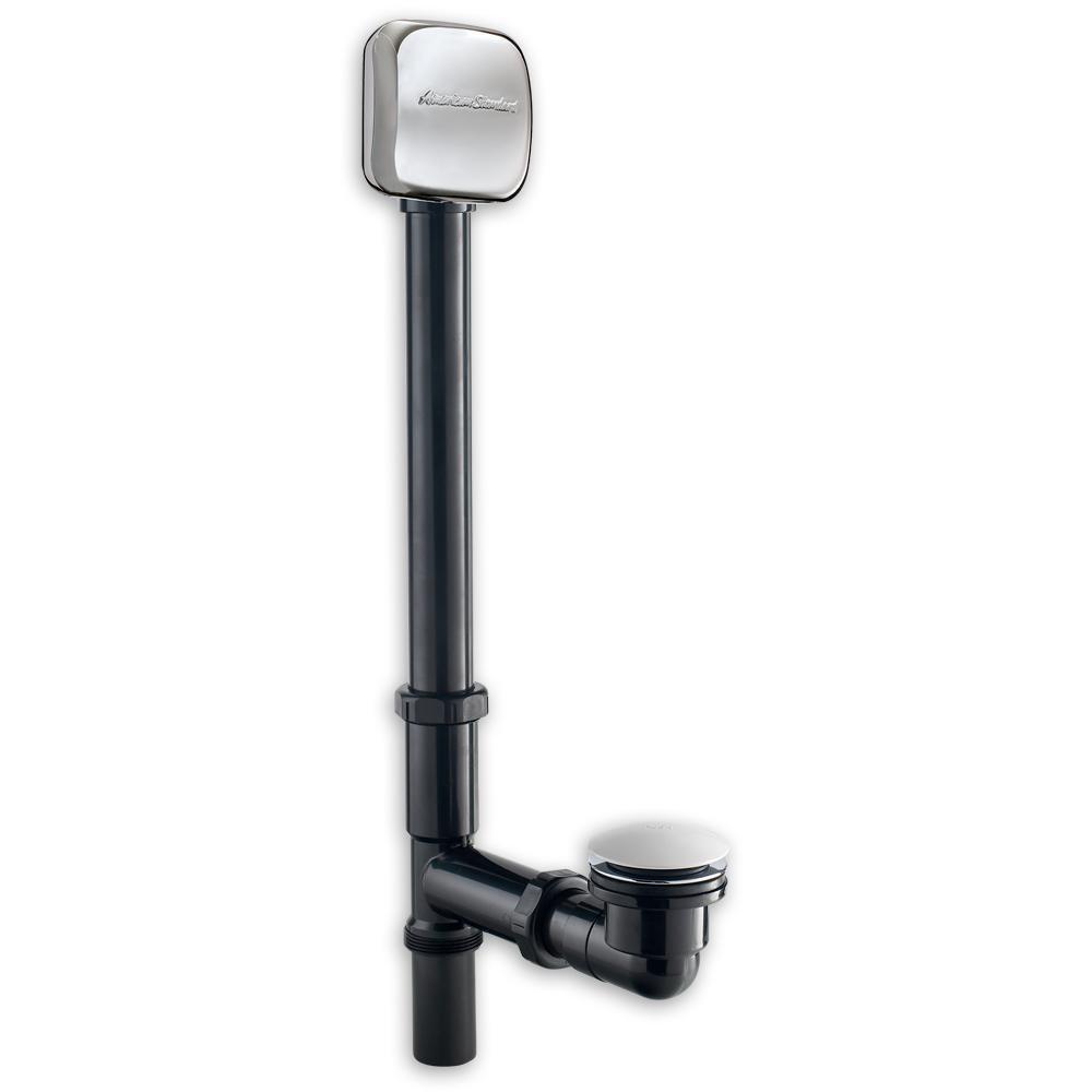 American Standard 1640305.002 Plastic Toe-Tap Drain in Polished Chrome