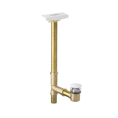 American Standard 1599.205.020 Deep Soak Brass Lift & Turn Drain in White