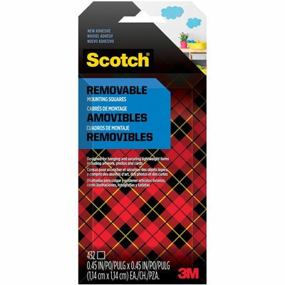 3M 3M MMMR105 Restickable Mounting Tabs 7/8 x 7/8 (18/Pack / R105)