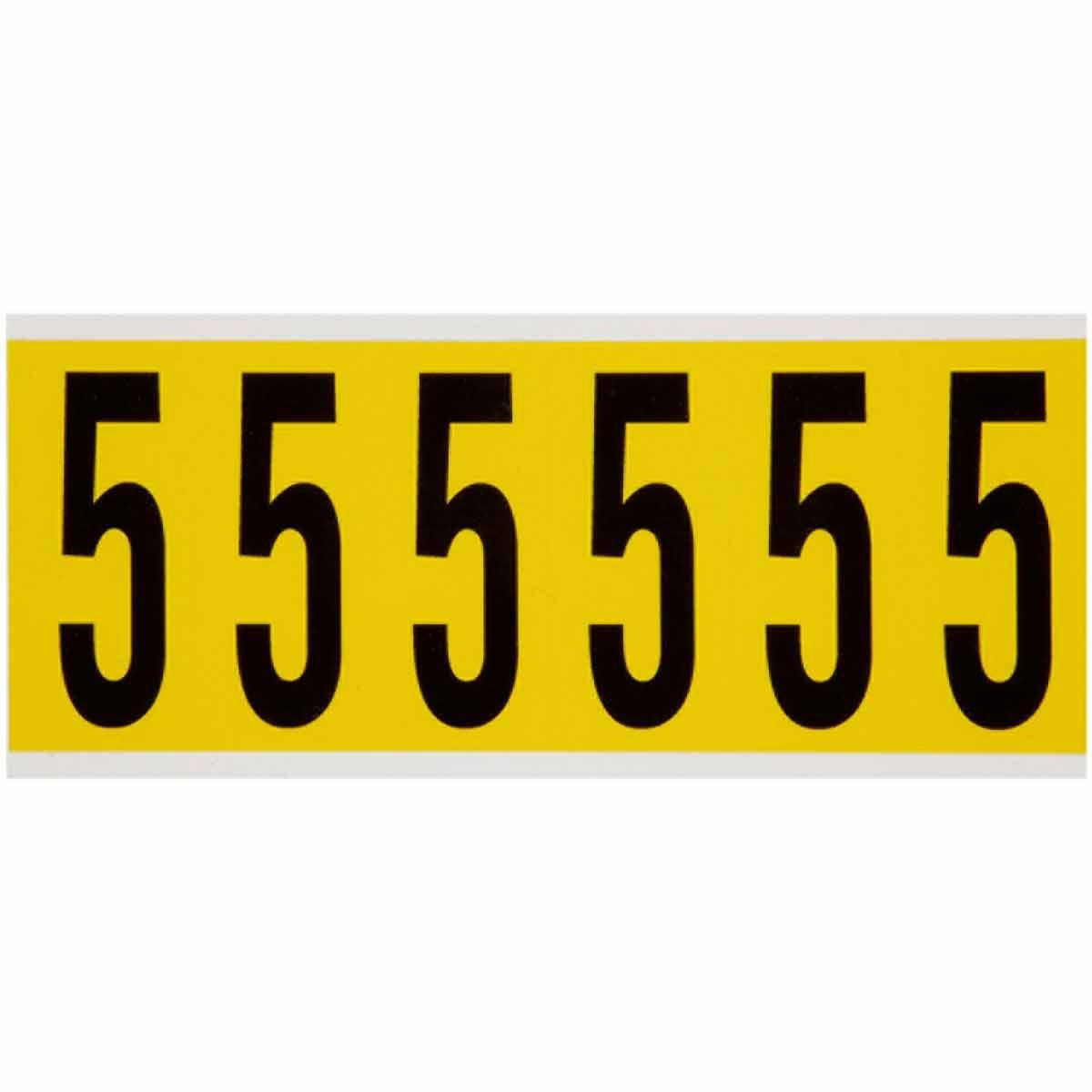 BRADY Brady 3450-5 3 in vinyl number label (card of 6)