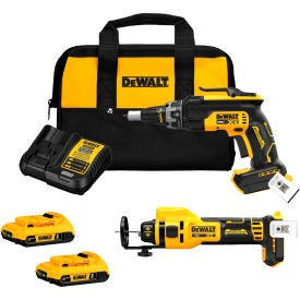 BLACK & DECKER Dewalt DCK265D2 20V Max Drywall Screwgun Cut-out Combo Kit