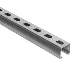 ABB A1400HS-10PG Superstrut 10 Foot 14 Gauge Pre-Galvanized Steel Half Slot Channel