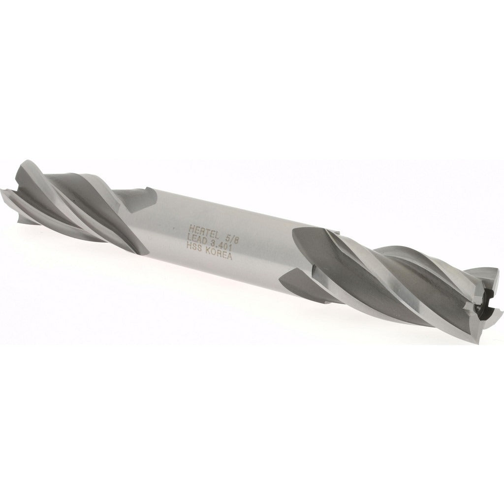 HERTEL Hertel E1051040 Square End Mill 5/8 in 4 Flute Hss