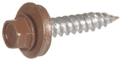 HILLMAN Hillman Fasteners 47736 Roofing Screw 10 X 1.5 in Brown Hex Washer