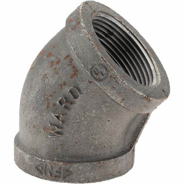 VALUE COLLECTION Value Collection 13266 Black Iron 45 Elbow 1-1/4 in Class 150