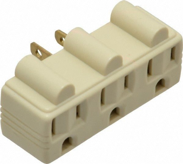 LEGRAND Pass Seymour 697-I Triple Outlet Adapter 15A 125V Ivory